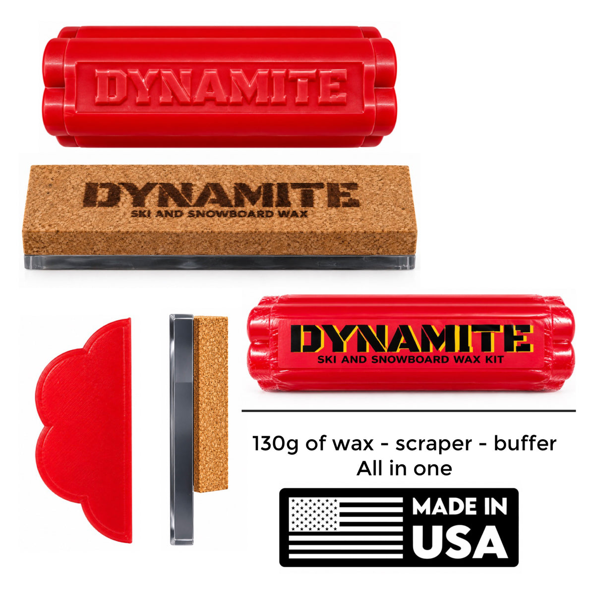 Dynamite 3 in 1 wax kit