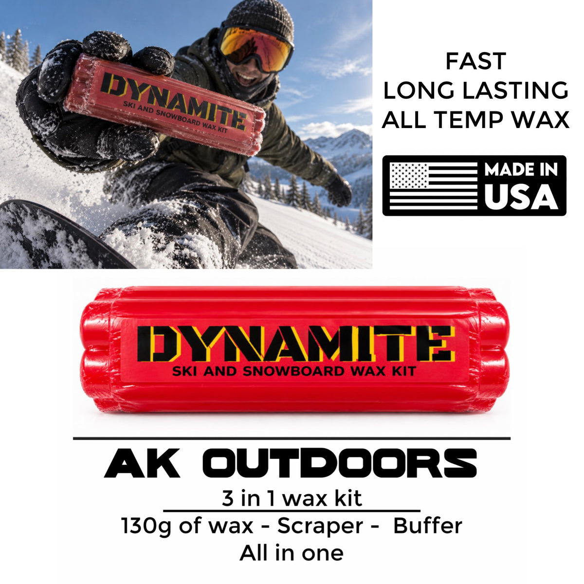 Dynamite 3 in 1 wax kit